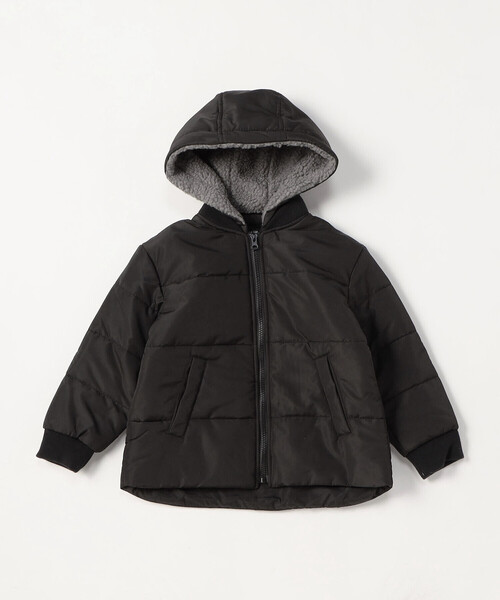 COMME CA ISM(コムサイズム)の「フード付き 中綿ブルゾン(ブルゾン・キッズ・モカ/アイボリー/ブラック・100cm/110cm/120cm/130cm/140cm/150cm)」の9枚目の写真