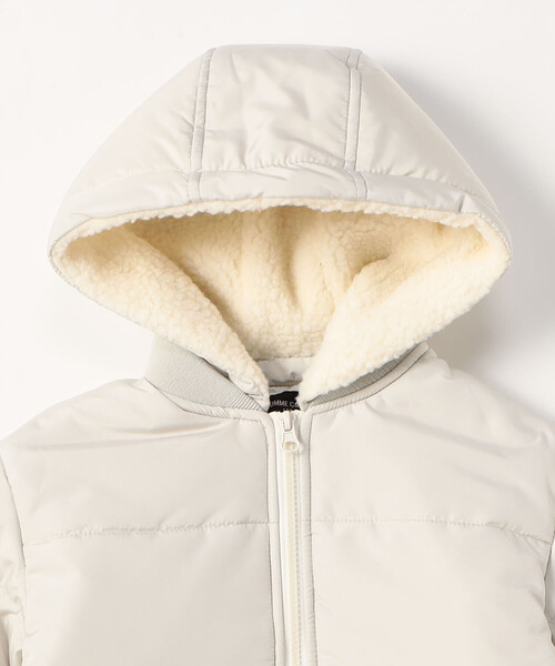 COMME CA ISM(コムサイズム)の「フード付き 中綿ブルゾン(ブルゾン・キッズ・モカ/アイボリー/ブラック・100cm/110cm/120cm/130cm/140cm/150cm)」の10枚目の写真