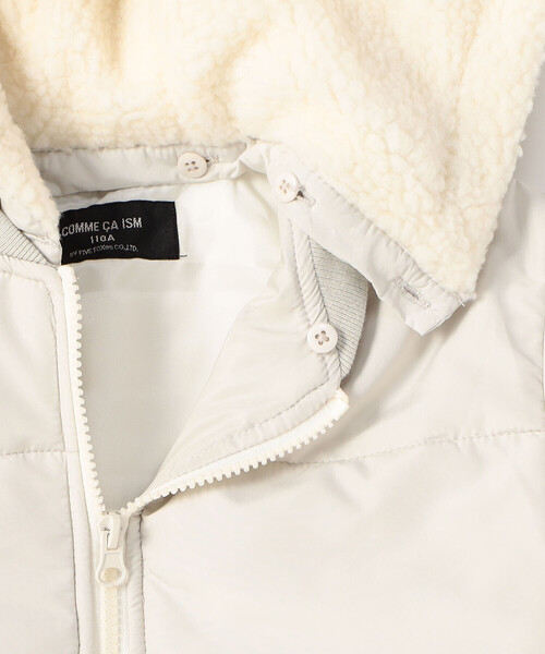 COMME CA ISM(コムサイズム)の「フード付き 中綿ブルゾン(ブルゾン・キッズ・モカ/アイボリー/ブラック・100cm/110cm/120cm/130cm/140cm/150cm)」の11枚目の写真