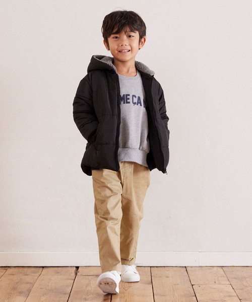 COMME CA ISM(コムサイズム)の「フード付き 中綿ブルゾン(ブルゾン・キッズ・モカ/アイボリー/ブラック・100cm/110cm/120cm/130cm/140cm/150cm)」の5枚目の写真