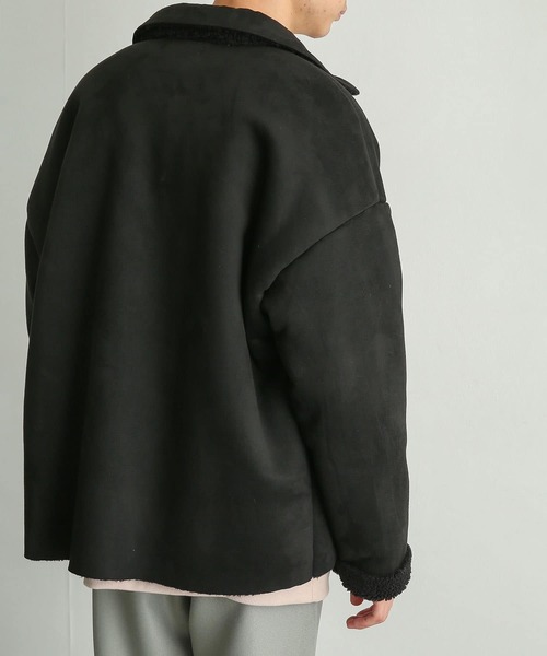 SENSE OF PLACE by URBAN RESEARCH(センスオブプレイスバイアーバンリサーチ)の「『ユニセックス』ムートンジップブルゾン(ブルゾン・メンズ・ブラック/ライトベージュ/カーキ・MEDIUM/LARGE)」の22枚目の写真