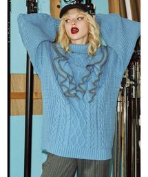 jouetie | カラーフリルチュニックニット(ニット/セーター)