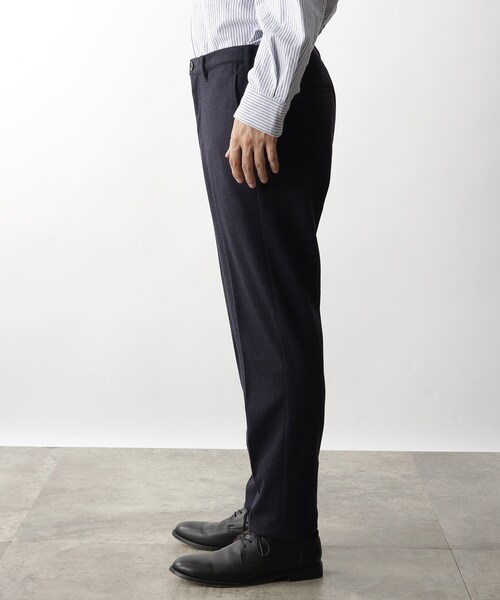 THE SHOP TK （ザ ショップ ティーケー ）の「◆【セットアップ対応可】ツイードライクテーパードパンツ（スーツパンツ・メンズ・チャコール/ネイビー・04/03/02/01）」の10枚目の写真