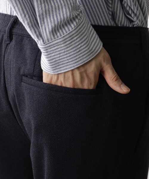 THE SHOP TK （ザ ショップ ティーケー ）の「◆【セットアップ対応可】ツイードライクテーパードパンツ（スーツパンツ・メンズ・チャコール/ネイビー・04/03/02/01）」の12枚目の写真