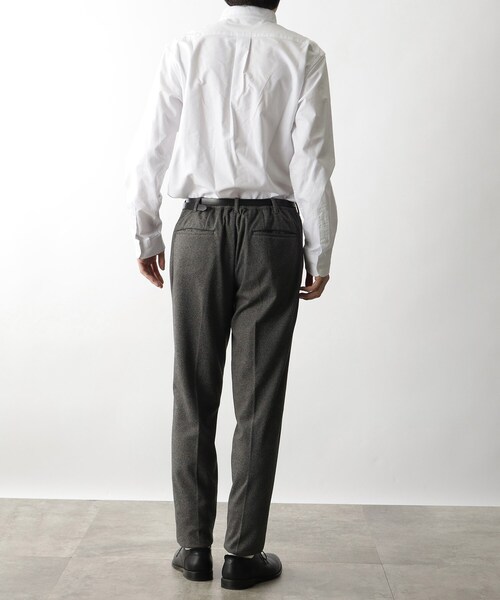THE SHOP TK （ザ ショップ ティーケー ）の「◆【セットアップ対応可】ツイードライクテーパードパンツ（スーツパンツ・メンズ・チャコール/ネイビー・04/03/02/01）」の11枚目の写真