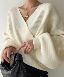 OLUPIC | OLUPIC/【WEB限定】クロスデザインニットトップス(ニット/セーター)