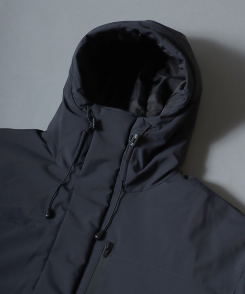 ANPAS（アンパス）の「ANPAS Hooded Eco Down Jacket/ANPAS 別注 ストレッチ オーバーサイズ エコダウンフードジャケット レディース メンズ 防風 防寒（ダウンジャケット/コート・メンズ・グレイッシュベージュ/グリーン/ブラック/アイボリー/チャコール・M/L/LL）」の18枚目の写真