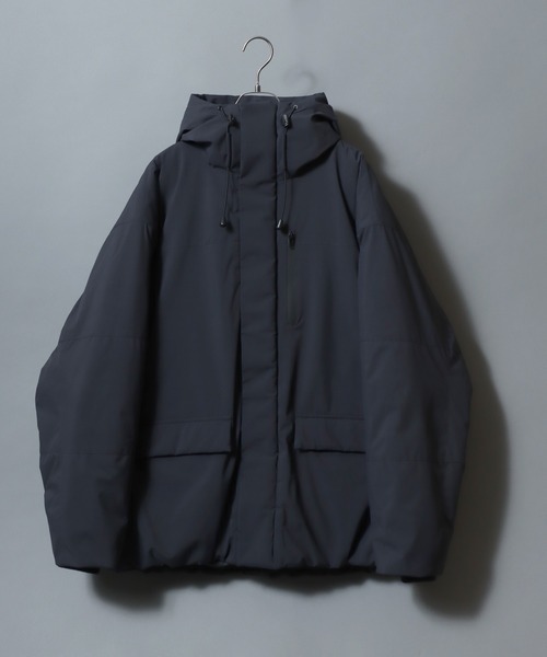 the newhouse オーバーサイズ ブラック ダウンジャケット セール】ANPAS Hooded Eco Down Jacket/ANPAS 別注 ストレッチ