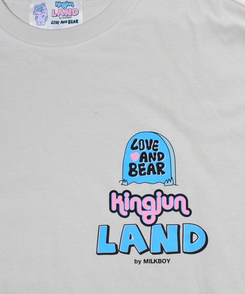 LAND by MILKBOY / KINGJUN GLAVE L.S. TEE  ブルー S-24-09-03-044-MB-TO-AS-ZT186 Land by Milkboy Kingjun Glave Long Sleeve Tee Blue | eBay