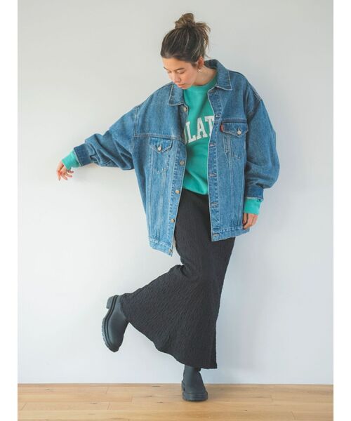 Ungrid（アングリッド）の「カットジャカードフィットスカート（スカート・レディース・ブラック/グリーン/オフホワイト・FREE）」の13枚目の写真