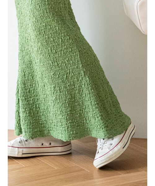 Ungrid（アングリッド）の「カットジャカードフィットスカート（スカート・レディース・ブラック/グリーン/オフホワイト・FREE）」の7枚目の写真