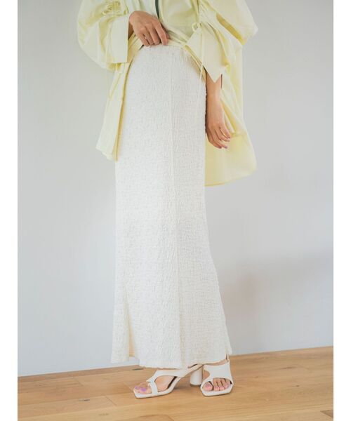 Ungrid（アングリッド）の「カットジャカードフィットスカート（スカート・レディース・ブラック/グリーン/オフホワイト・FREE）」の12枚目の写真