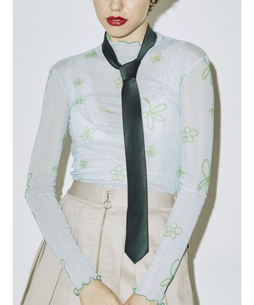 jouetie（ジュエティ）の「カラータイ（ネクタイ・レディース・ブラウン/グリーン・FREE）」の2枚目の写真