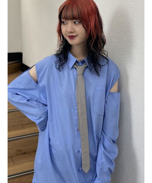 jouetie（ジュエティ）の「カラータイ（ネクタイ・レディース・ブラウン/グリーン・FREE）」の3枚目の写真