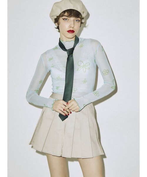 jouetie（ジュエティ）の「カラータイ（ネクタイ・レディース・ブラウン/グリーン・FREE）」の6枚目の写真