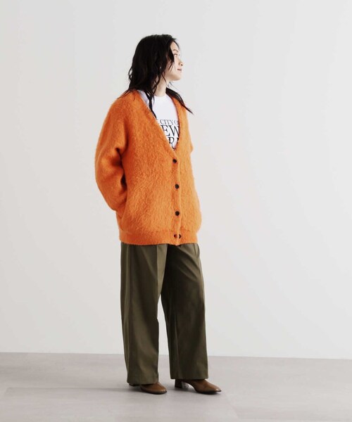 N.（N. Natural Beauty Basic）（エヌエヌナチュラルビューティーベーシック）の「タックウエストツイルワイドパンツ（その他パンツ・レディース・ブラック/カーキ・MEDIUM）」の22枚目の写真