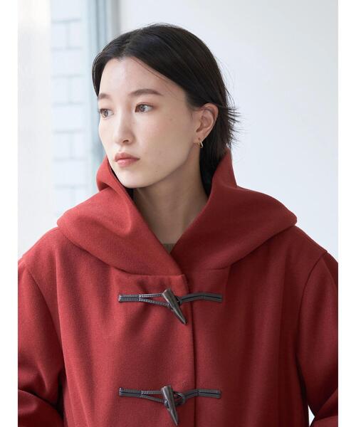 earth music&ecology(アースミュージックアンドエコロジー)の「ショールカラーダッフルコート(ダッフルコート・レディース・レッド/ネイビー/ベージュ・M/L)」の10枚目の写真