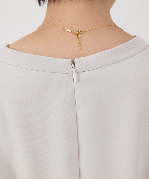 qualite（カリテ）の「ダブルクロスタックワンピース（ワンピース・レディース・ベージュ/ネイビー・36/38）」の7枚目の写真