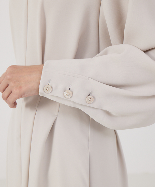 qualite（カリテ）の「ダブルクロスタックワンピース（ワンピース・レディース・ベージュ/ネイビー・36/38）」の11枚目の写真