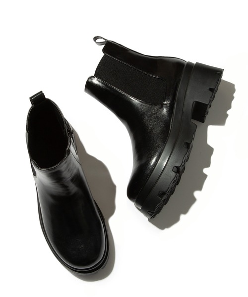 Juze（ジュゼ）の「【晴雨兼用】【新色追加】オールウェザーサイドゴアブーツ（レインシューズ・レディース・ホワイト/ブラック・L/M/S）」の4枚目の写真