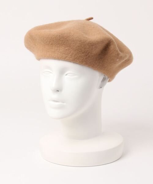 Fun & Daily（ファンアンドデイリー）の「F&D : カラーウールベレー帽（ハンチング/ベレー帽・レディース・ブラック/カーキ/グレー/チャコールグレー/ブルー/ベージュ/パープル/グリーン/ワインレッド/ライトブルー/ブラウン/ブルー系その他/ピンク系その他/ブルーグリーン/レッド/パープル系その他・FREE）」の5枚目の写真