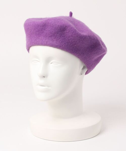 Fun & Daily（ファンアンドデイリー）の「F&D : カラーウールベレー帽（ハンチング/ベレー帽・レディース・ブラック/カーキ/グレー/チャコールグレー/ブルー/ベージュ/パープル/グリーン/ワインレッド/ライトブルー/ブラウン/ブルー系その他/ピンク系その他/ブルーグリーン/レッド/パープル系その他・FREE）」の12枚目の写真