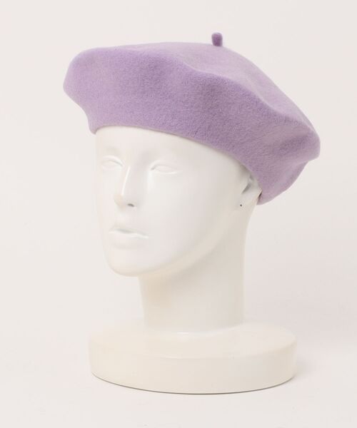 Fun & Daily（ファンアンドデイリー）の「F&D : カラーウールベレー帽（ハンチング/ベレー帽・レディース・ブラック/カーキ/グレー/チャコールグレー/ブルー/ベージュ/パープル/グリーン/ワインレッド/ライトブルー/ブラウン/ブルー系その他/ピンク系その他/ブルーグリーン/レッド/パープル系その他・FREE）」の13枚目の写真