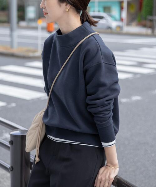 URBAN RESEARCH DOORS(アーバンリサーチドアーズ)の「裏起毛ボトルネックプルオーバー(スウェット・レディース・グリーン/ネイビー/ブラック・MEDIUM)」の21枚目の写真