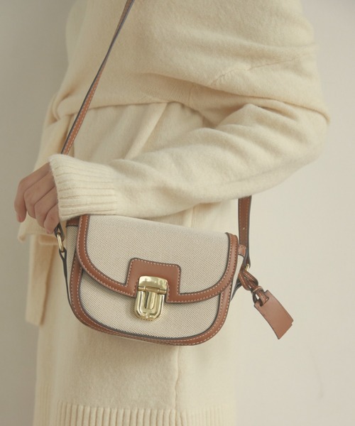 ACYM（アシーム）の「Vintage like shoulder バッグ（ショルダーバッグ・レディース・アイボリー/キャメル・FREE）」の8枚目の写真