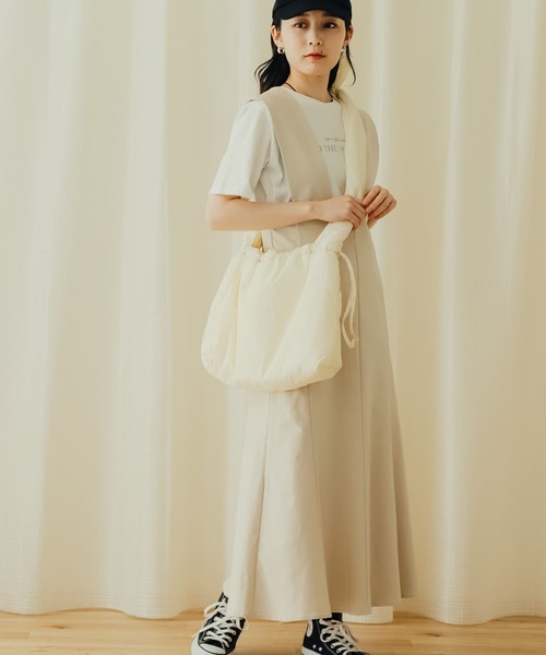 SENSE OF PLACE by URBAN RESEARCH（センスオブプレイスバイアーバンリサーチ）の「ストレッチマーメイドジャンパースカート（ジャンパースカート・レディース・ブラック/モカ/ライトベージュ・ONE/S）」の6枚目の写真