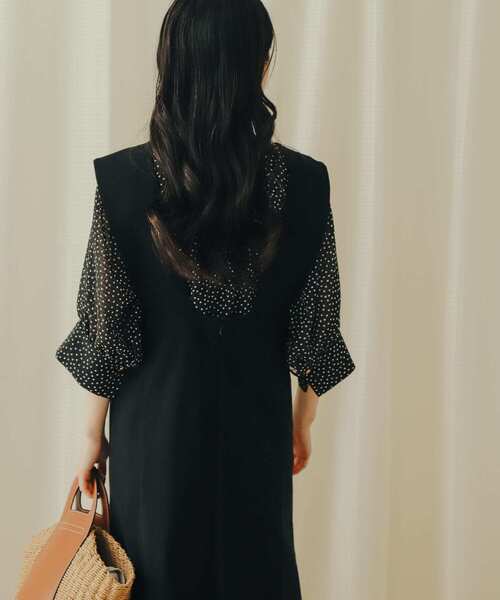 SENSE OF PLACE by URBAN RESEARCH（センスオブプレイスバイアーバンリサーチ）の「ストレッチマーメイドジャンパースカート（ジャンパースカート・レディース・ブラック/モカ/ライトベージュ・ONE/S）」の16枚目の写真