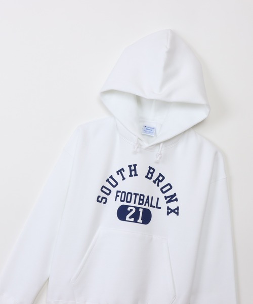 Champion(チャンピオン)の「【Champion/チャンピオン】レディース フーデッドスウェットシャツ(パーカー・レディース・ホワイト/ライトグリーン/オートミール/ネイビー・LARGE/MEDIUM)」の6枚目の写真