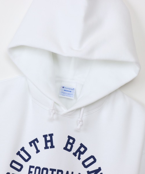 Champion(チャンピオン)の「【Champion/チャンピオン】レディース フーデッドスウェットシャツ(パーカー・レディース・ホワイト/ライトグリーン/オートミール/ネイビー・LARGE/MEDIUM)」の7枚目の写真