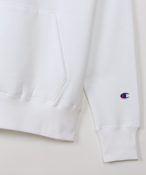 Champion(チャンピオン)の「【Champion/チャンピオン】レディース フーデッドスウェットシャツ(パーカー・レディース・ホワイト/ライトグリーン/オートミール/ネイビー・LARGE/MEDIUM)」の8枚目の写真