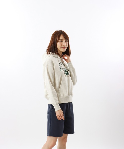 Champion(チャンピオン)の「【Champion/チャンピオン】レディース フーデッドスウェットシャツ(パーカー・レディース・ホワイト/ライトグリーン/オートミール/ネイビー・LARGE/MEDIUM)」の9枚目の写真