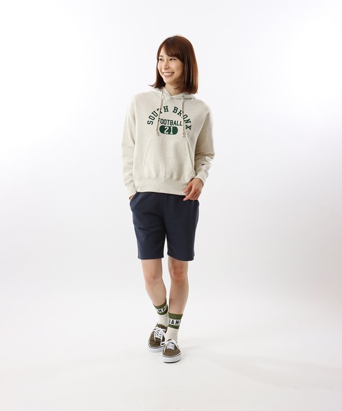 Champion(チャンピオン)の「【Champion/チャンピオン】レディース フーデッドスウェットシャツ(パーカー・レディース・ホワイト/ライトグリーン/オートミール/ネイビー・LARGE/MEDIUM)」の10枚目の写真