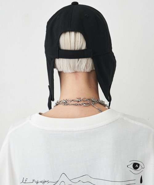 AIVER（アイバー）の「AIVER　イヤーフラップキャップ（キャップ・メンズ・ブラック×ピンク/ブラック×ブラック/ブラック×グレー・FREE）」の22枚目の写真