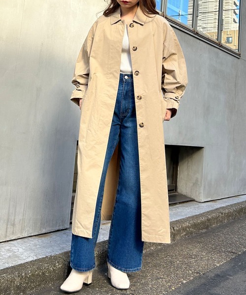 INGNI（イング）の「ステンカラーコート／A（ステンカラーコート・レディース・ライトベージュ/ベージュ・M）」の2枚目の写真