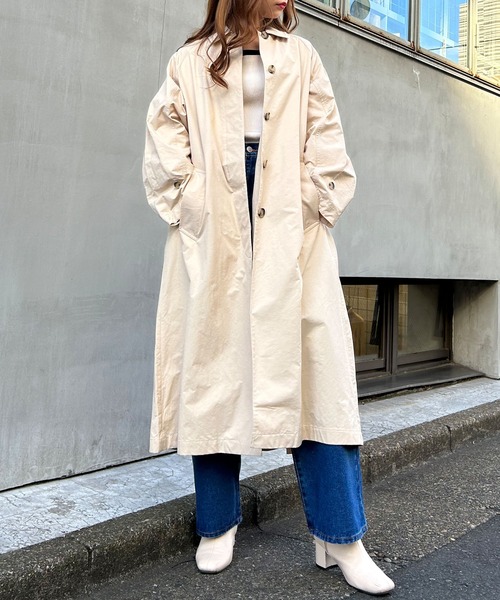 INGNI（イング）の「ステンカラーコート／A（ステンカラーコート・レディース・ライトベージュ/ベージュ・M）」の5枚目の写真