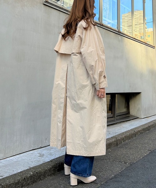 INGNI（イング）の「ステンカラーコート／A（ステンカラーコート・レディース・ライトベージュ/ベージュ・M）」の9枚目の写真