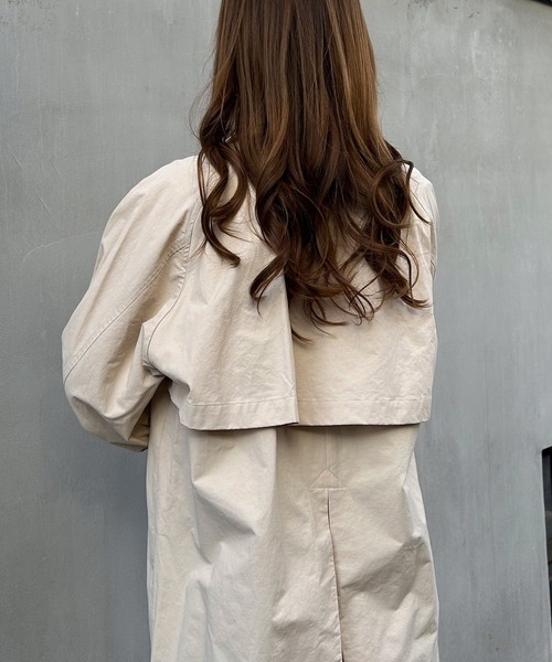 INGNI（イング）の「ステンカラーコート／A（ステンカラーコート・レディース・ライトベージュ/ベージュ・M）」の3枚目の写真