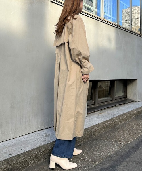 INGNI（イング）の「ステンカラーコート／A（ステンカラーコート・レディース・ライトベージュ/ベージュ・M）」の8枚目の写真