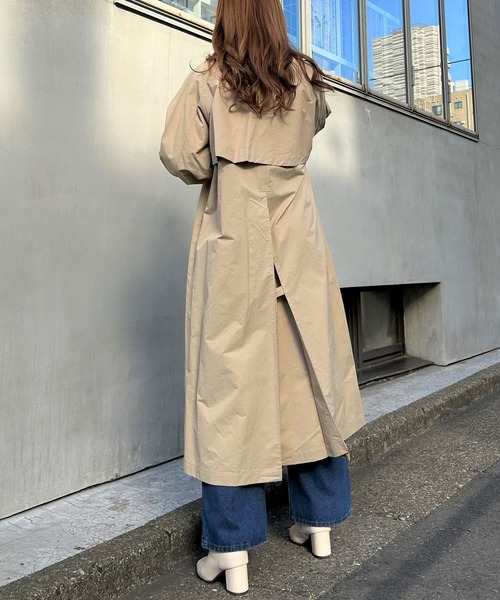 INGNI（イング）の「ステンカラーコート／A（ステンカラーコート・レディース・ライトベージュ/ベージュ・M）」の6枚目の写真