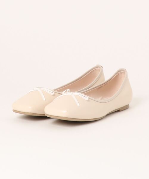 Doux archives（ドゥアルシーヴ）の「スクエアバレエパンプス（バレエシューズ・レディース・シルバー/ブラック/アイボリー・MEDIUM/LARGE）」の17枚目の写真