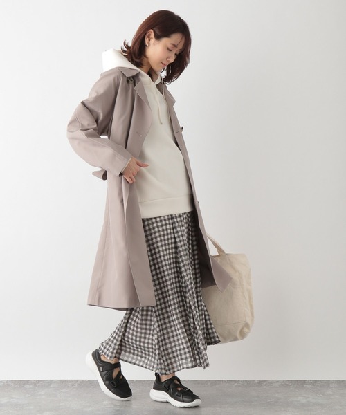 GLOBAL WORK（グローバルワーク）の「エアかる撥水トレンチ/163785（トレンチコート・レディース・ピンク系その他/ベージュ/グレイッシュベージュ/モカ/ネイビー・SMALL/MEDIUM/LARGE）」の10枚目の写真