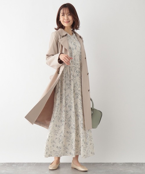 GLOBAL WORK（グローバルワーク）の「エアかる撥水トレンチ/163785（トレンチコート・レディース・ピンク系その他/ベージュ/グレイッシュベージュ/モカ/ネイビー・SMALL/MEDIUM/LARGE）」の16枚目の写真