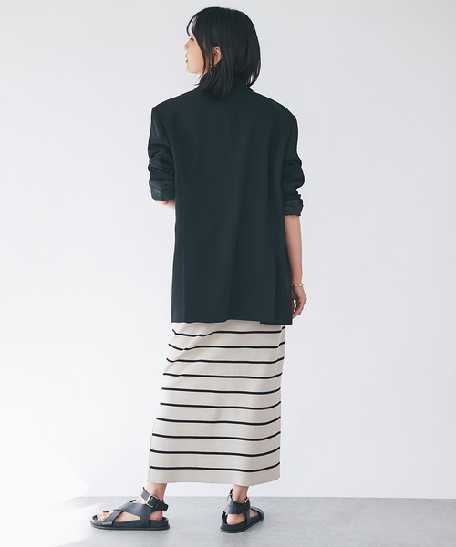 RIVE DROITE(リヴドロワ)の「ゆったり感が魅力/オーバーサイズジャケット(テーラードジャケット・レディース・ベージュ/ブラック・FREE)」の11枚目の写真