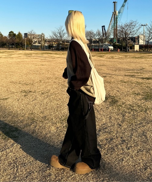 sedacle（セダクル）の「ペインターデニム（デニムパンツ・メンズ・ブラック/カーキ/スモークピンク/マスタード/ブラウン/ライトグリーン・SMALL/MEDIUM/LARGE）」の17枚目の写真