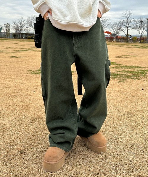 sedacle（セダクル）の「ペインターデニム（デニムパンツ・メンズ・ブラック/カーキ/スモークピンク/マスタード/ブラウン/ライトグリーン・SMALL/MEDIUM/LARGE）」の19枚目の写真