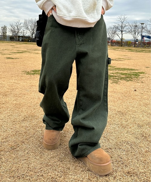 sedacle（セダクル）の「ペインターデニム（デニムパンツ・メンズ・ブラック/カーキ/スモークピンク/マスタード/ブラウン/ライトグリーン・SMALL/MEDIUM/LARGE）」の20枚目の写真